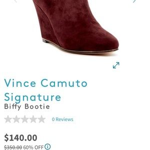 Vince Camuto Signature wedge booties